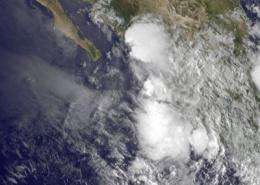 Tropical Depression 8E's remnants still hug Mexican coastline