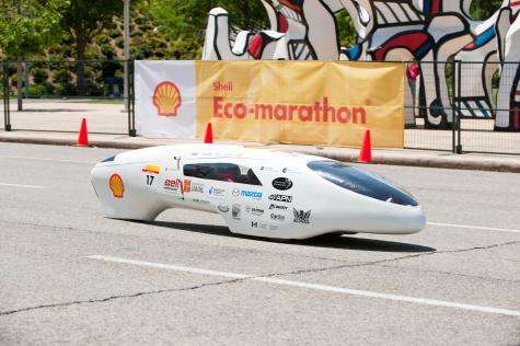 2,564 miles per gallon achieved at Shell Eco-marathon