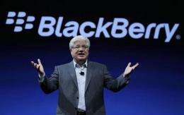 BlackBerry maker shows new phone, tablet software (AP)