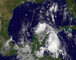 GOES-13 satellite movie shows formation of Tropical Storm Don