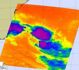 NASA satellites show towering thunderstorms in rare sub-tropical storm Arani