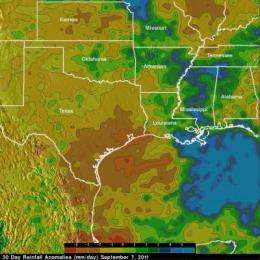 NASA satellite rainmap shows extent of Tropical Storm Lee's heavy rainfall