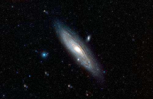 Four unusual views of the Andromeda Galaxy