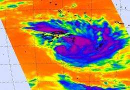 NASA satellite attends the birth of Tropical Storm Bune in Southern Pacific