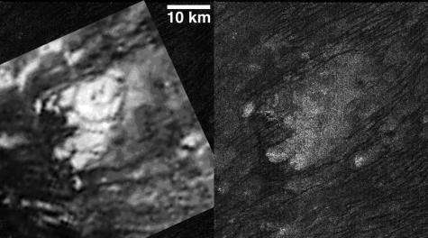 Is the moon Titan shaped by weather, or ice volcanoes?