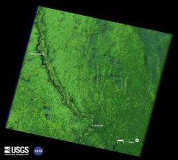 Landsat satellites track continued Missouri River flooding
