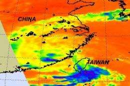 NASA sees Tropical Storm Nanmadol's landfall, Talas headed to Japan