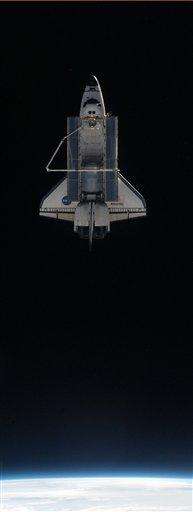 Space shuttle on verge of final landing (AP)