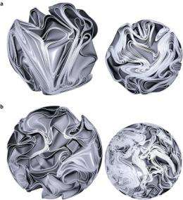 Researchers seek to understand the complexity of crumpled paper balls