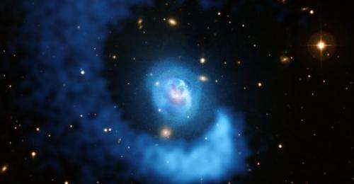 A galaxy cluster gets sloshed