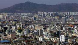 A general view of Daejeon City, 120 kilometres (72 miles) south of Seoul