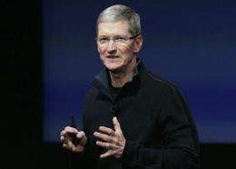 Apple's new chief executive Tim Cook