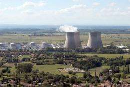 A view of a nuclear power station in eastern France