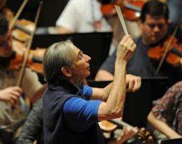 Award winning conductor Michael Tilson Thomas rehearses in Sydney