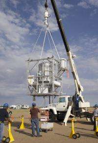 Balloon-based experiment to measure gamma rays 6,500 light years distant