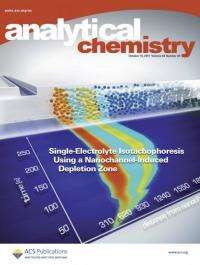 Biomolecule separation at the nanoscale on the cover of Analytical Chemistry