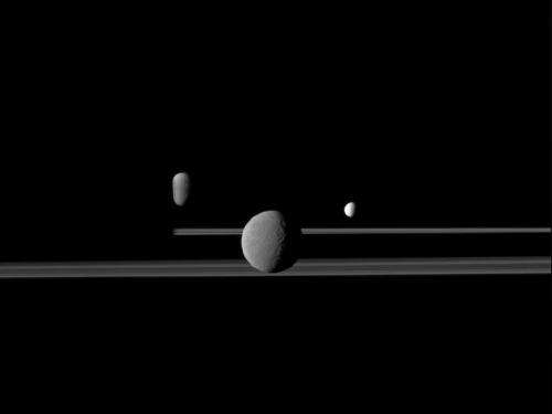 Bright are Saturn's moons