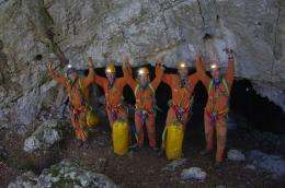 Cave crew returns to Earth
