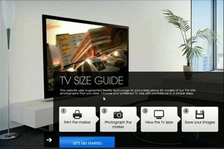 Sony uses Augmented Reality to guide TV buyers