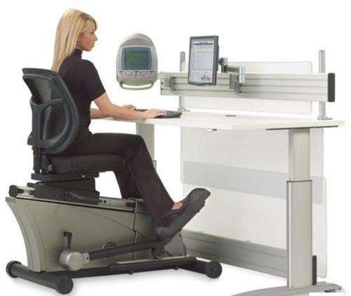 Hammacher Schlemmer releases $8000 Elliptical Machine Office Desk set