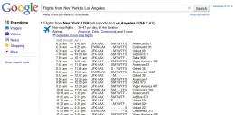 Google adds non-stop flight data to search results
