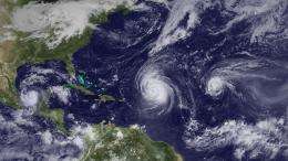 Clustered hurricanes reduce impact on ecosystems