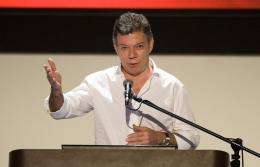 Colombia's President Juan Manuel Santos tweeted that his Facebook page had been hit by the hacker group Anonymous