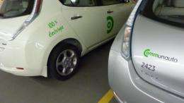 Communauto in mid-August launched the pilot project with 50 Nissan Leaf vehicles