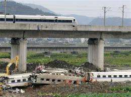 Crash raises doubts about China's fast rail plans (AP)