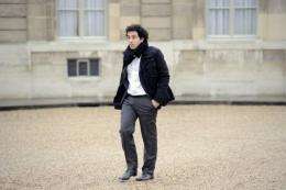 Daniel Marhely, founder and general director of Deezer.com, arrives at the presidential Elysee palace in Paris in 2010