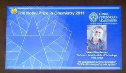 Daniel Shechtman of Israel has won the 2011 Nobel Chemistry Prize