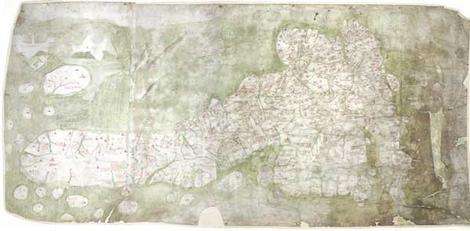 Earliest medieval map of Britain put online