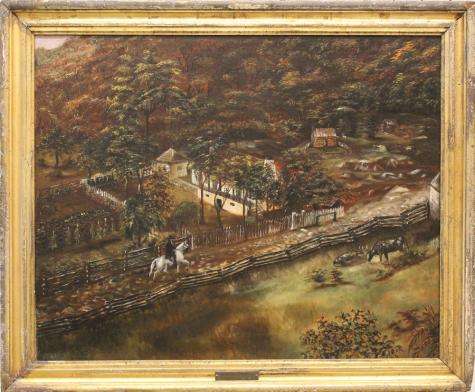 Early 1800s painting of huntsville's monte sano mountain rediscovered