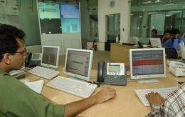 Employees of India's third largest software exporter Wipro work in Bangalore