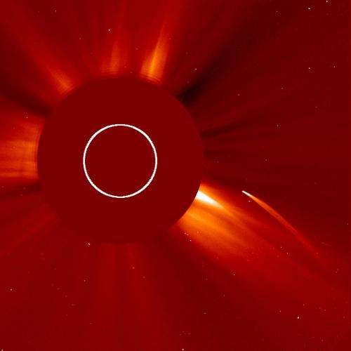 First-Ever View of a Sungrazer Comet In Front of the Sun