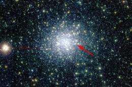 First low-mass star detected in globular cluster