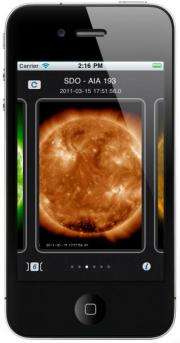 Fortuitous timing for NASA's new space weather app