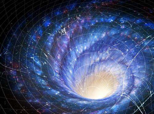 Galaxy sized twist in time pulls violating particles back into line