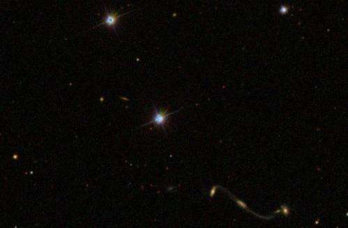 Galaxy Zoo reveals curious 'Violin clef' quadruple galaxy merger