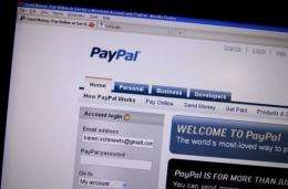 Gifts of money sent to Facebook members through PayPal can be announced with digital greeting cards, videos or pictures