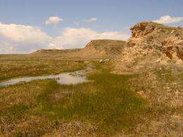 Great Plains river basins threatened by pumping of aquifers