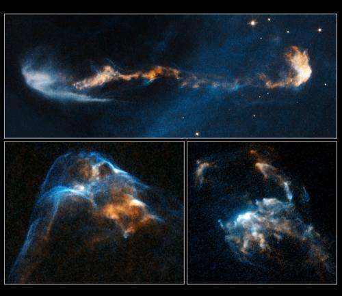 Hubble movies provide unprecedented view of supersonic jets from young stars