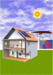 Solar-thermal flat-panels that generate electric power