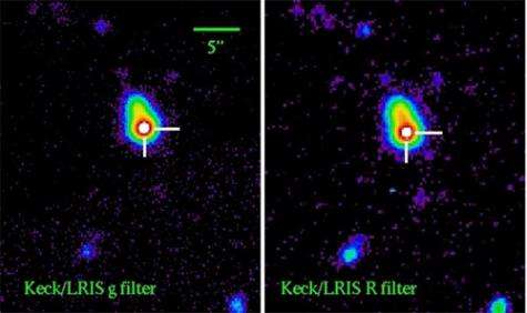 Keck telescope images super-Luminous supernova