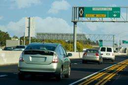 Kicking hybrids out of carpool lanes backfires, slowing traffic for all