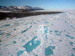 Large variations in Arctic sea ice