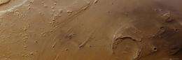 Mars Express observes clusters of recent craters in Ares Vallis