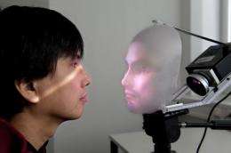 Mask-bot: A robot with a human face