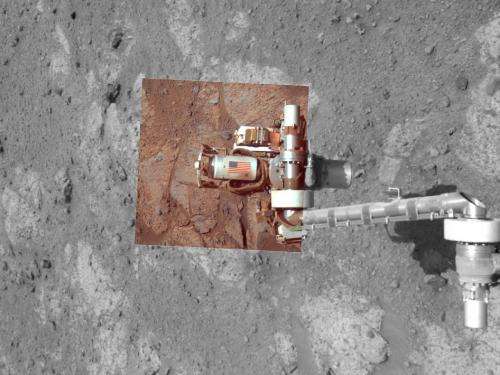 Memorial image taken on Mars on september 11, 2011