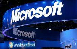 Microsoft shares were 1.92 percent lower at $24.53 in early afternoon trading